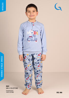 PIGIAMA BAMBINO M/L 3041 Tellini S.r.l. Ingrosso Abbigliamento